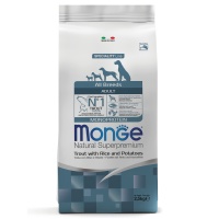 Monge Dog Monoprotein корм для собак всех пород форель с рисом и картофелем