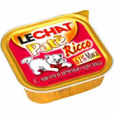 Lechat паштет с мясом и печенью кролика для кошек, 100 г