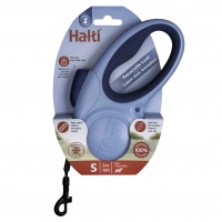 COA Рулетка для собак "HALTI Retractable Lead", лента, голубая, M, 5м, до 20кг