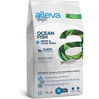 Сухой корм для щенков средних пород Alleva Holistic Ocean Fish + Hemp & Aloe vera Puppy Medium