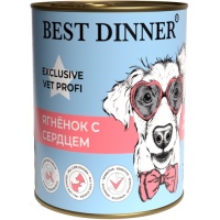 Best Dinner Exclusive Vet Profi Gastro Intestinal консервы для собак Ягненок с сердцем 340 г
