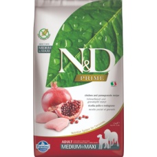 Farmina N&D Prime сухой корм для взрослых собак medium&maxi курица с гранатом