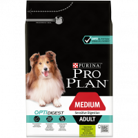 Pro Plan сухой корм для собак ср.пород с чувст.пищеварением ягненок